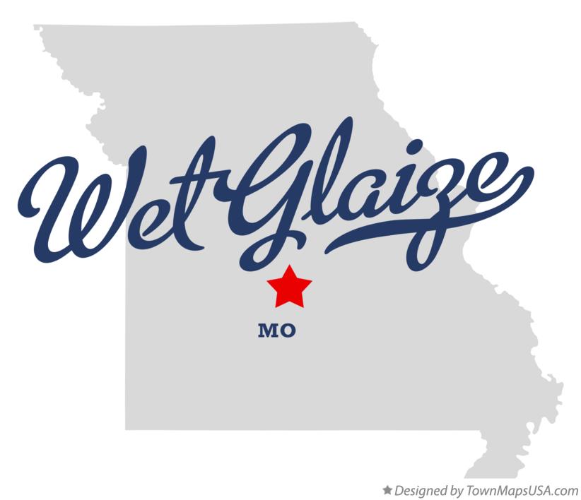 Map of Wet Glaize, MO, Missouri