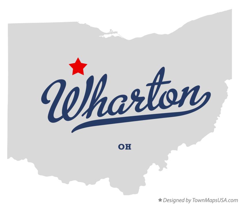 Map of Wharton, OH, Ohio
