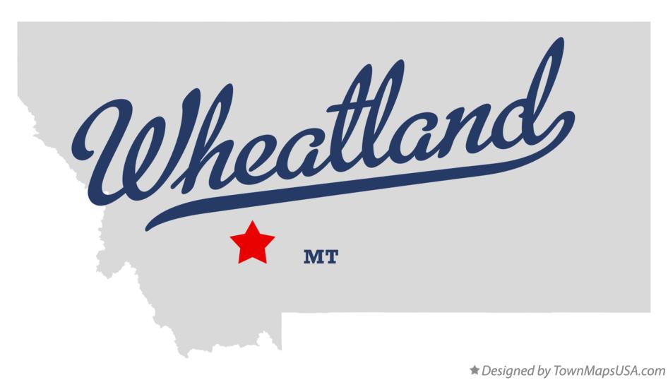 Map of Wheatland, MT, Montana