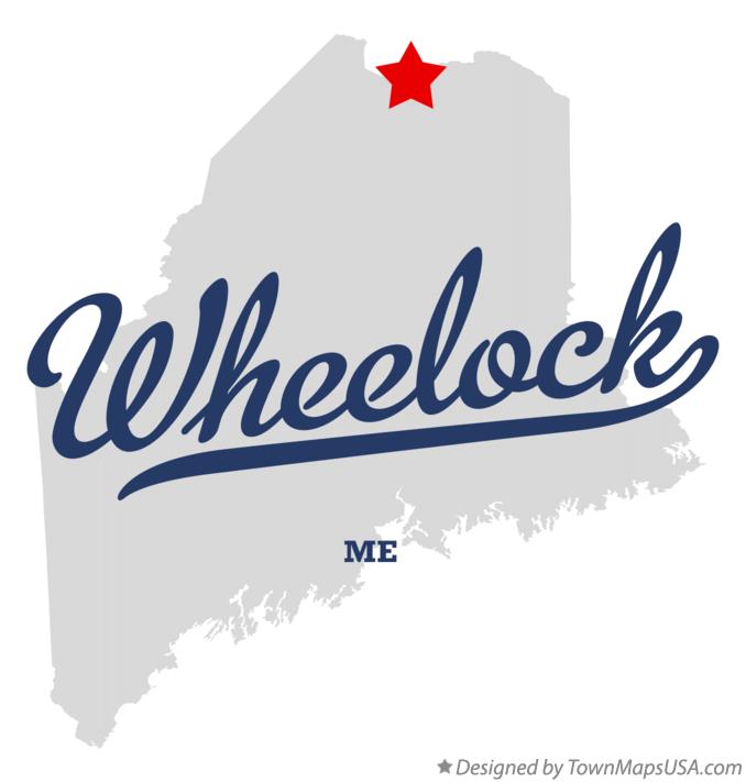 Map of Wheelock, ME, Maine