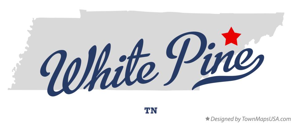 White Pine Tennessee Map Map of White Pine, TN, Tennessee