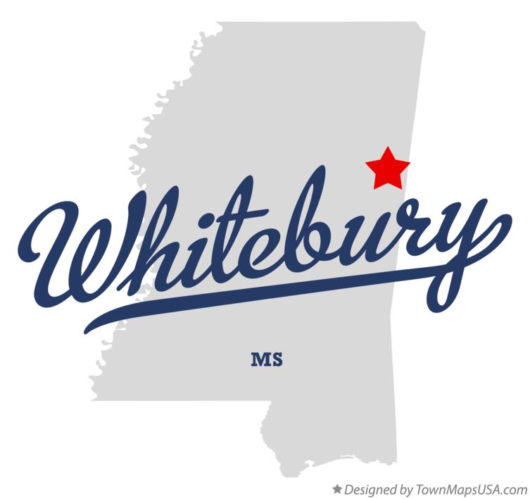 Map of Whitebury, MS, Mississippi