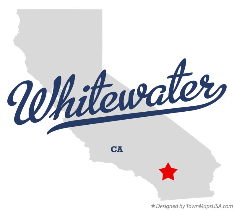 Map of Whitewater, CA, California