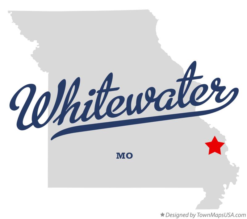Map of Whitewater, MO, Missouri