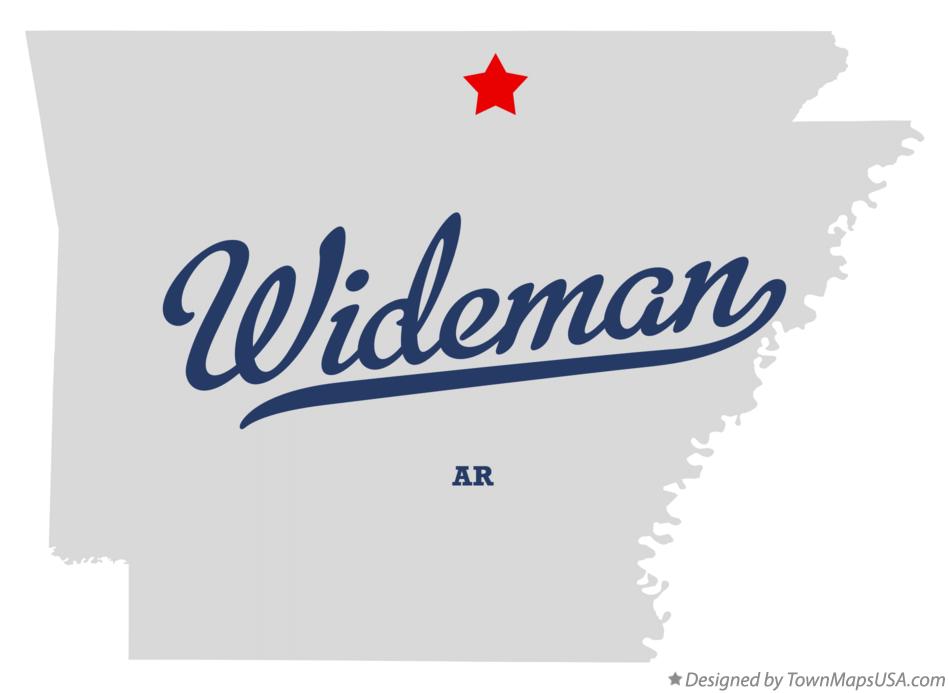 Map of Wideman, AR, Arkansas