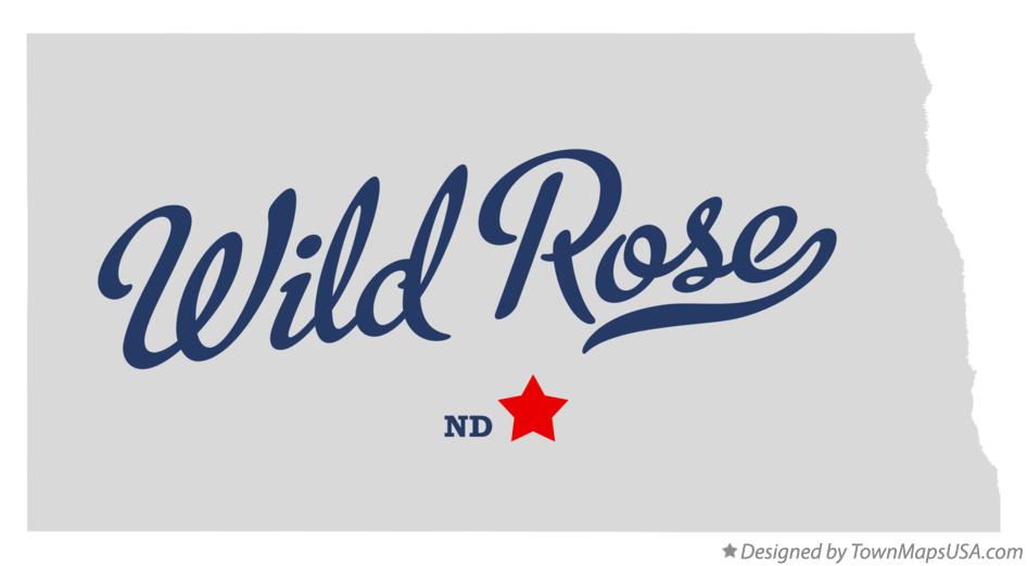 Map of Wild Rose, ND, North Dakota