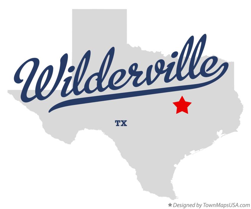 Map of Wilderville, TX, Texas