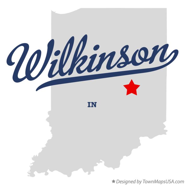 Map of Wilkinson, IN, Indiana