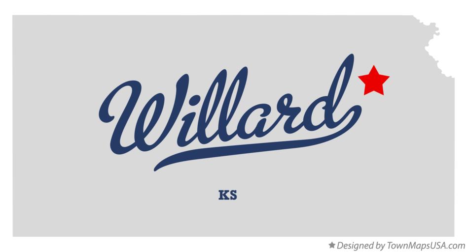 Map of Willard, KS, Kansas