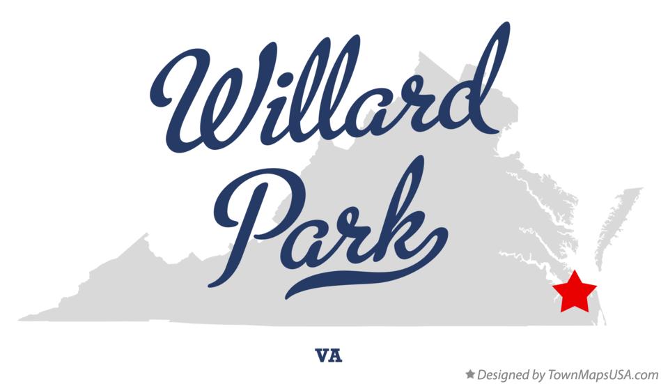 Map of Willard Park, VA, Virginia