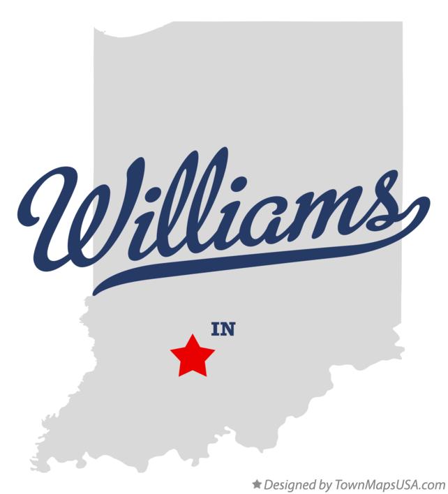 Map of Williams, IN, Indiana
