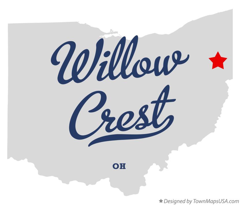 Map of Willow Crest, OH, Ohio