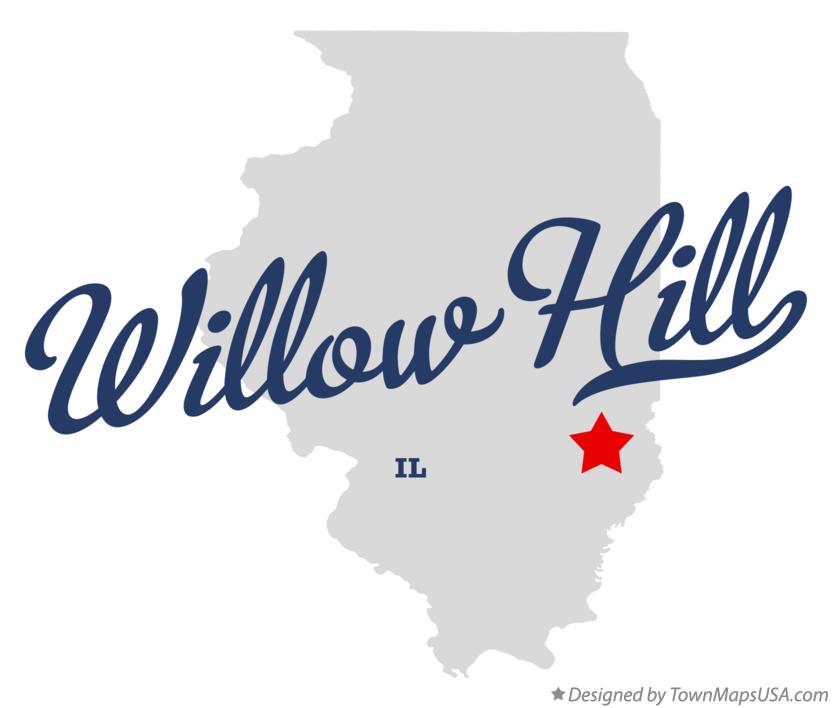 Map of Willow Hill, IL, Illinois