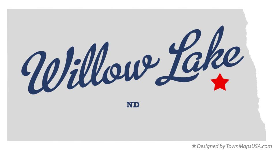 Map of Willow Lake, ND, North Dakota