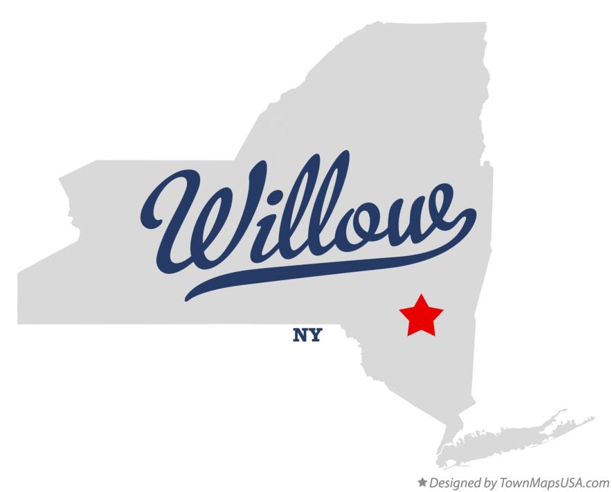 Map of Willow, NY, New York