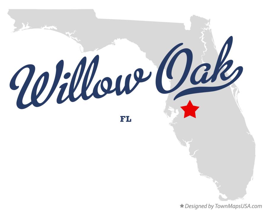 Map of Willow Oak, FL, Florida