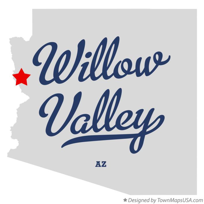Map of Willow Valley, AZ, Arizona