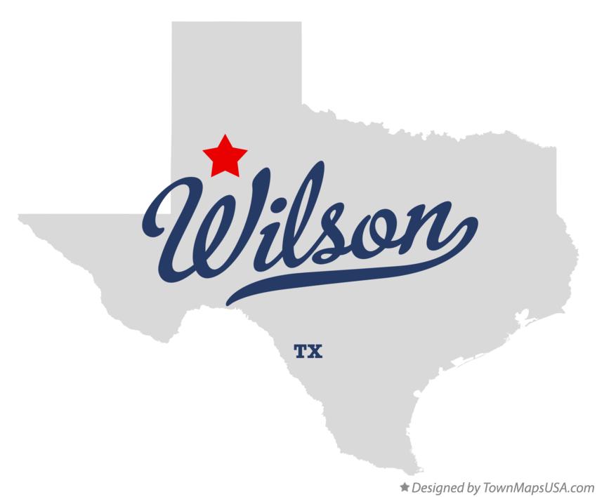 Map of Wilson, TX, Texas