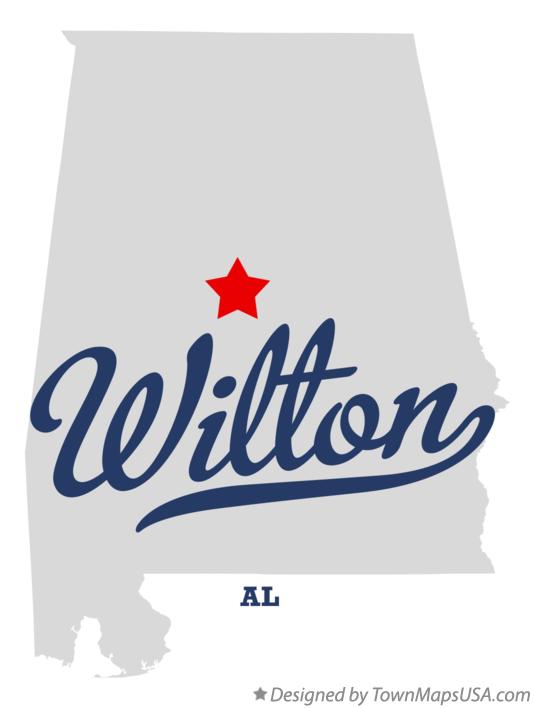 Map of Wilton, AL, Alabama