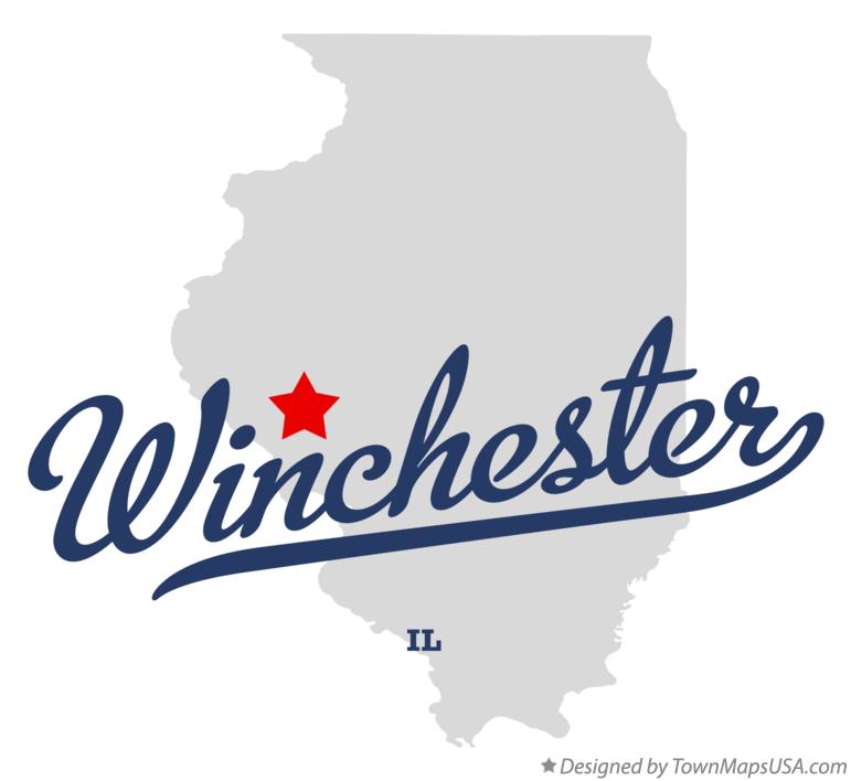 Map of Winchester, IL, Illinois