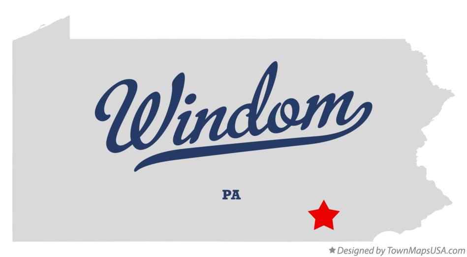 Map of Windom, PA, Pennsylvania