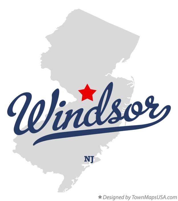 Map of Windsor, NJ, New Jersey