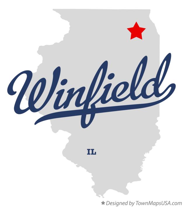 Map of Winfield, IL, Illinois