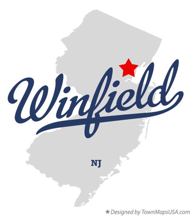 Map of Winfield, NJ, New Jersey