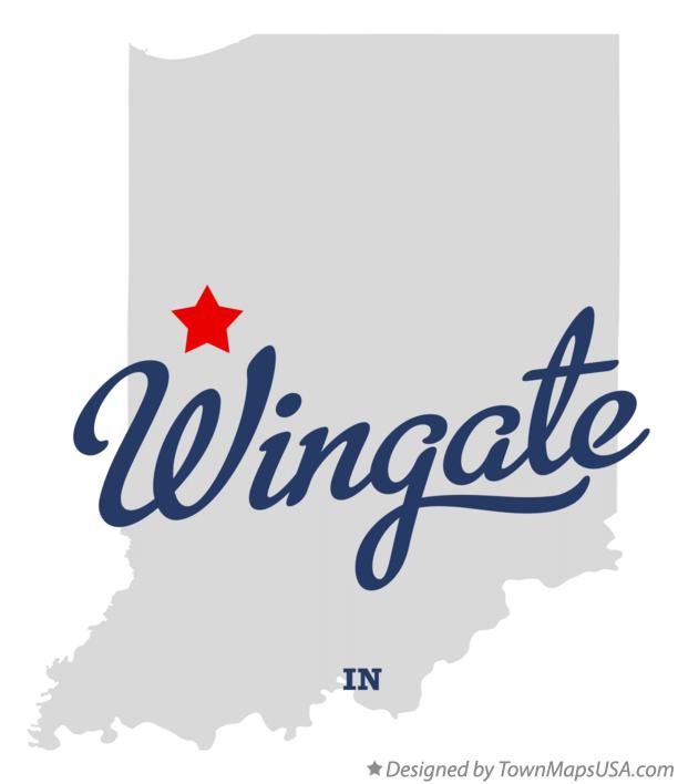 Map of Wingate, IN, Indiana