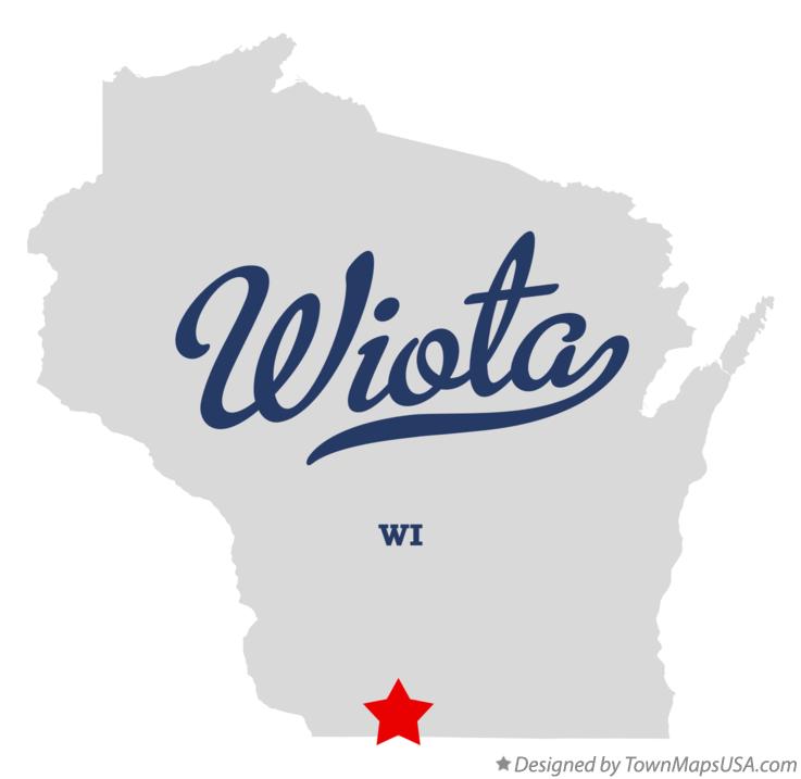 Map of Wiota, WI, Wisconsin