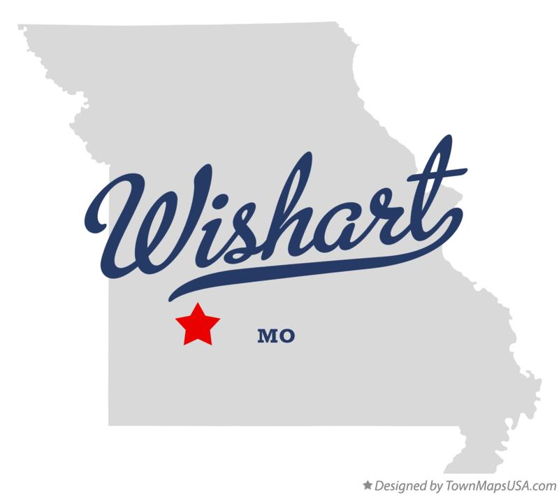 Map of Wishart, MO, Missouri