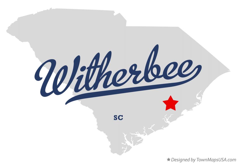 Map of Witherbee, SC, South Carolina