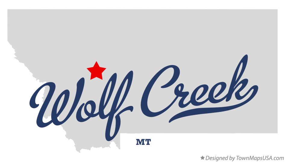 Map of Wolf Creek, MT, Montana