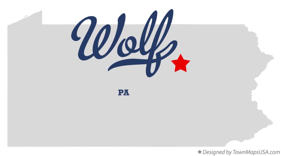 Map of Wolf, PA, Pennsylvania