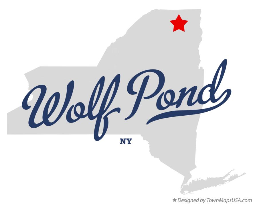 Map of Wolf Pond, NY, New York