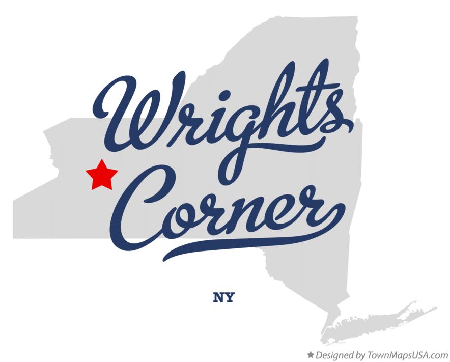 Map of Wrights Corner, NY, New York