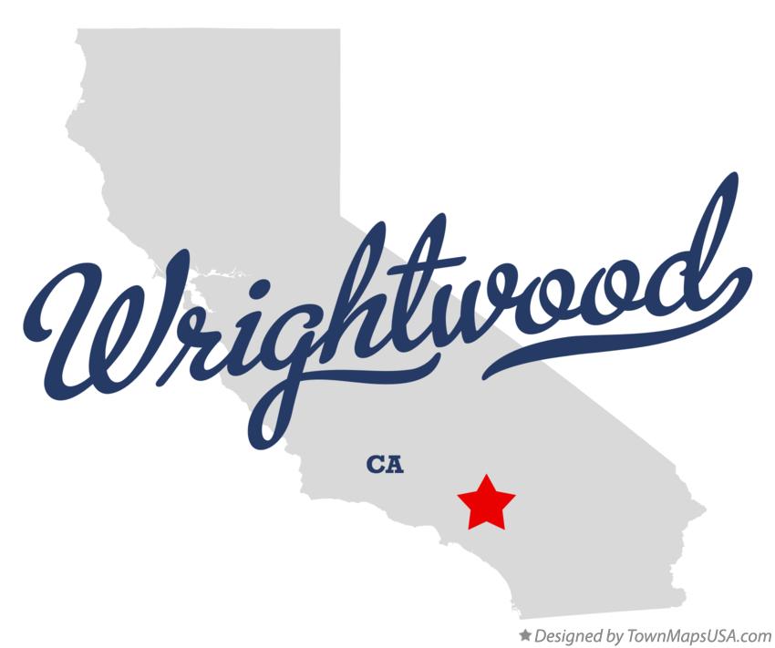 Map of Wrightwood, CA, California