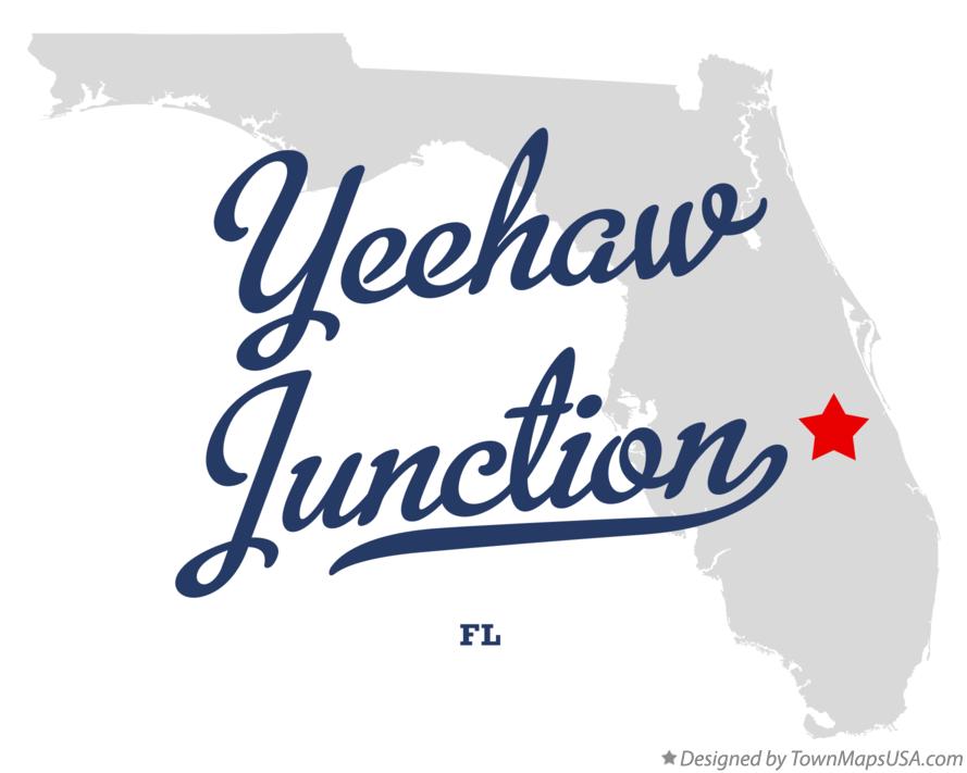 Map of Yeehaw Junction, FL, Florida