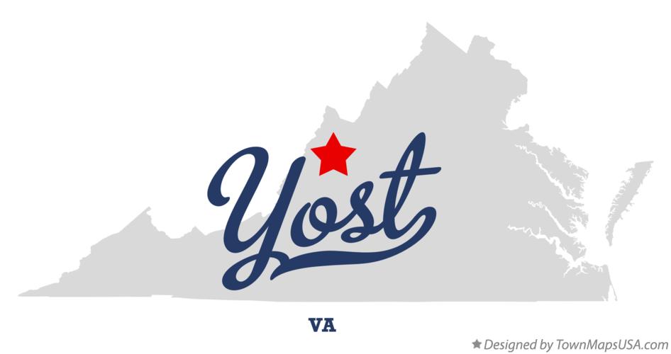 Map of Yost, VA, Virginia