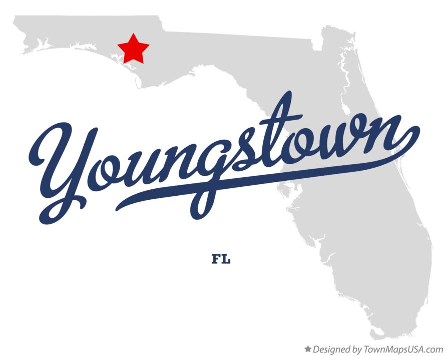 Map of Youngstown, FL, Florida