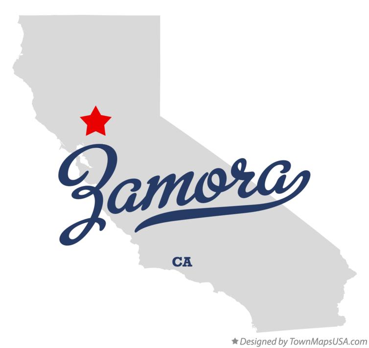 Zamora California Map
