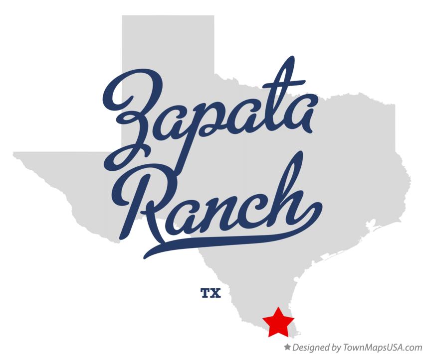 Map of Zapata Ranch, TX, Texas
