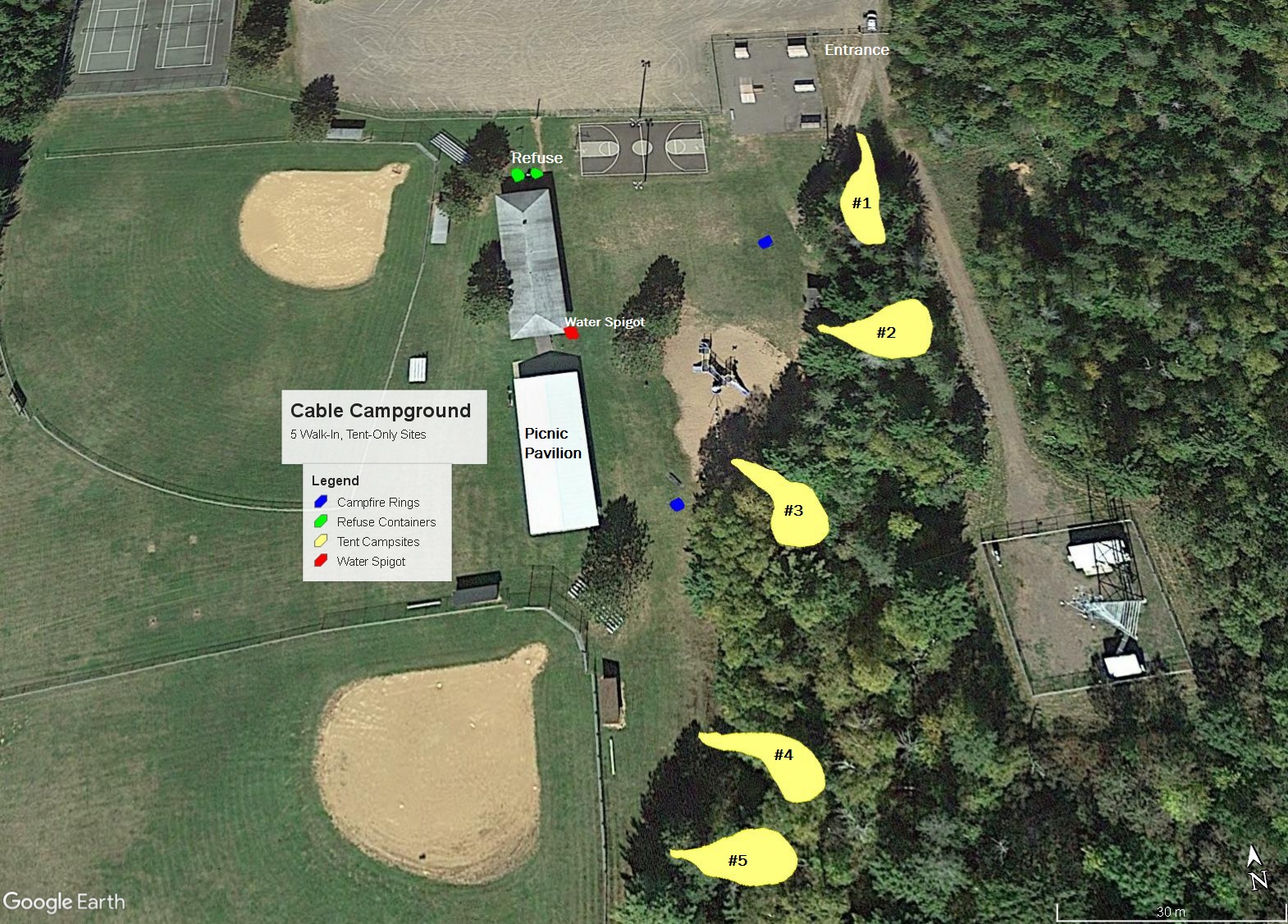 Cable Campground Town of Cable