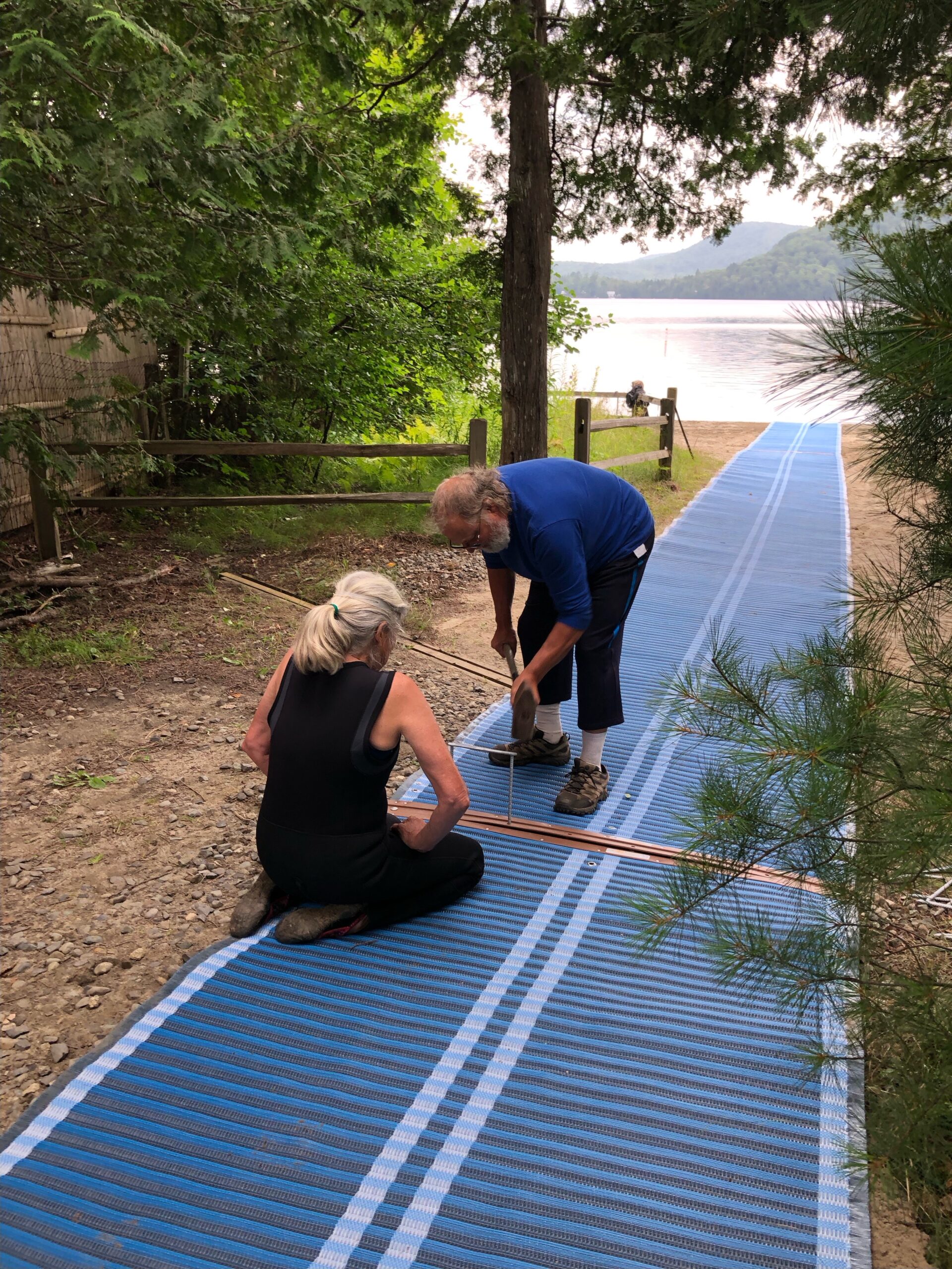 Shadow Lake Beach is now handicapped accessible for those using