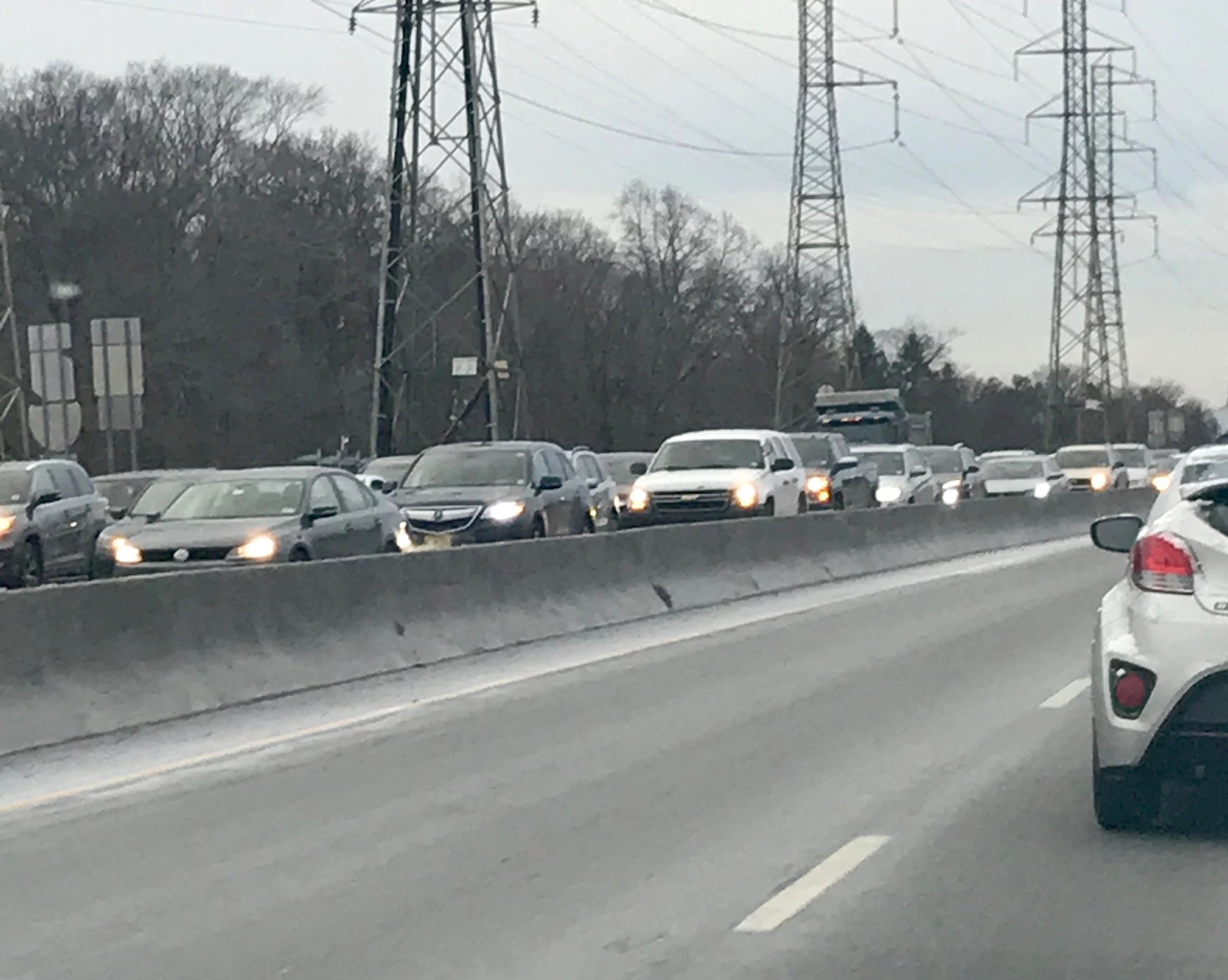 Overturned ambulance closes part of Route 1 in New Brunswick