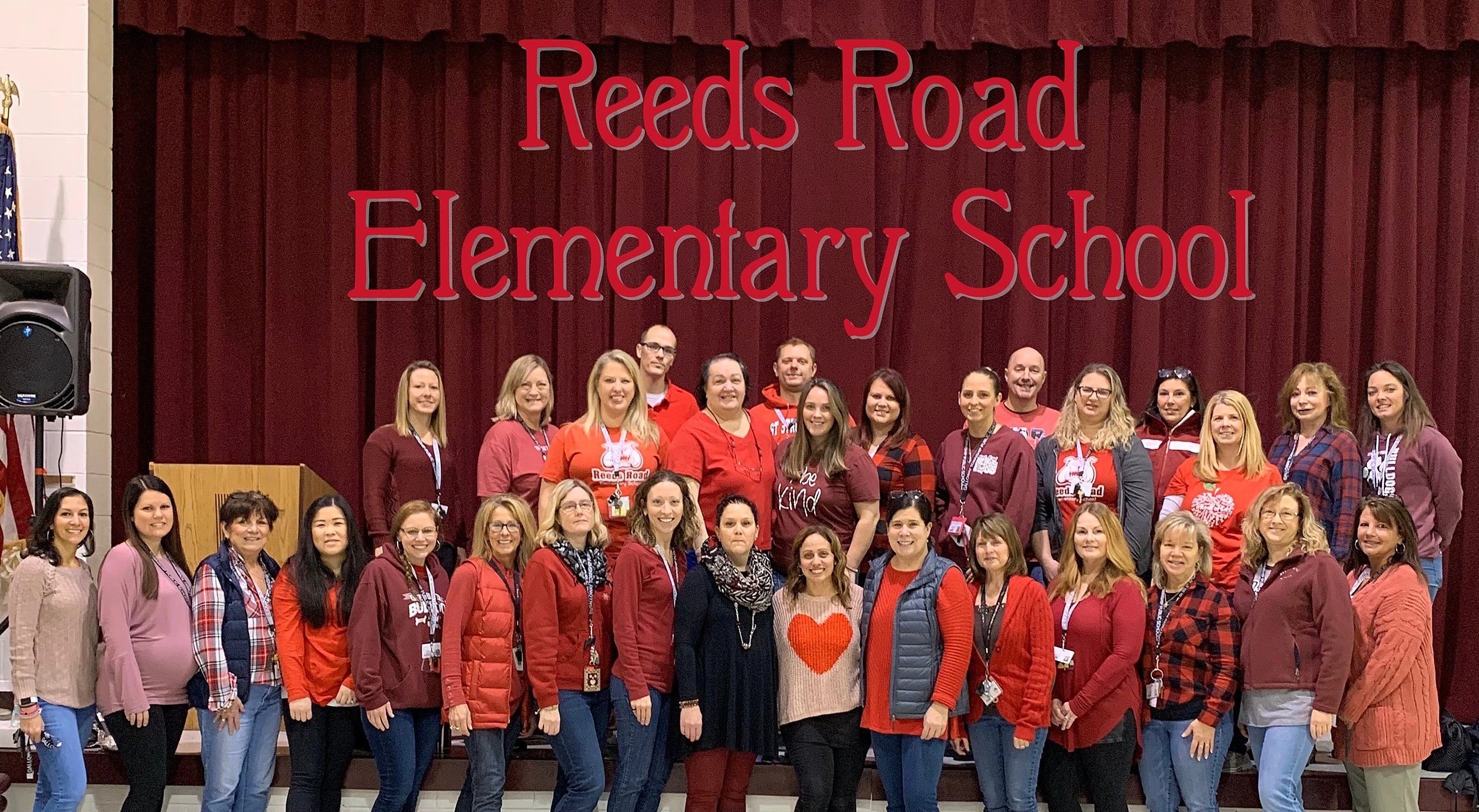 Galloway's Reeds Road School Staff Wins Wear Red Contest