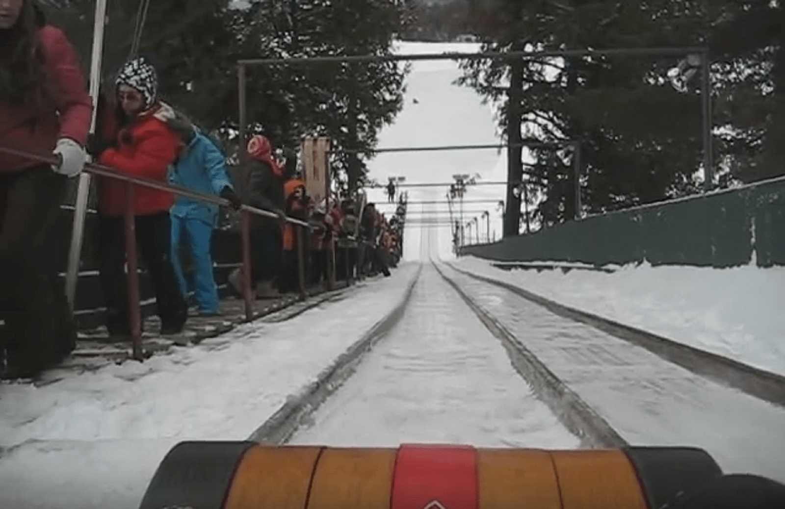 Toboggan + Ski Jump = Thrilling Lake Placid Adventure