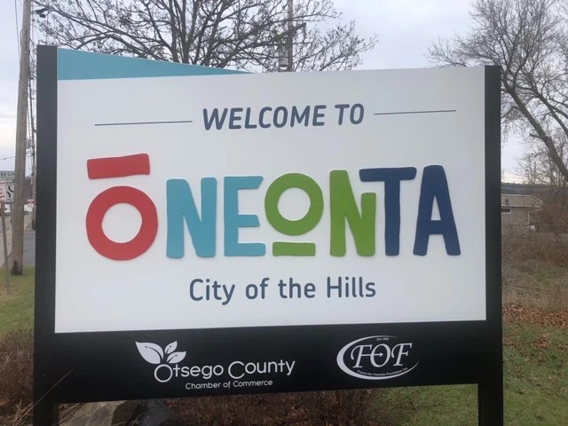to Oneonta' Signs Get a Snazzy New Look