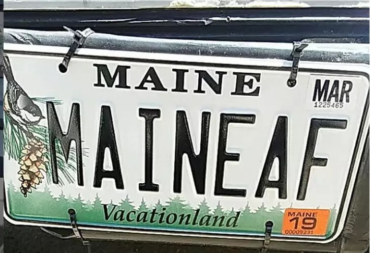 The Top 6 Maine Vanity Plates Of The Week