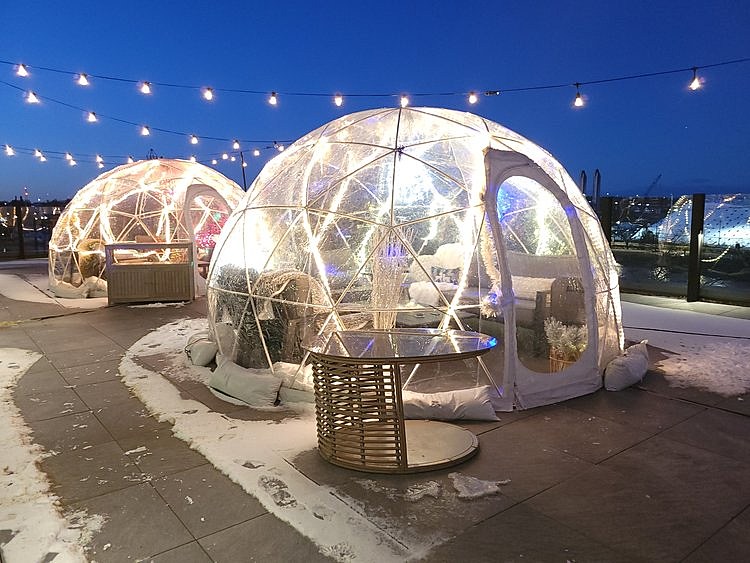 Dazzling Outdoor Igloo Dining at This Historic Massachusetts Inn